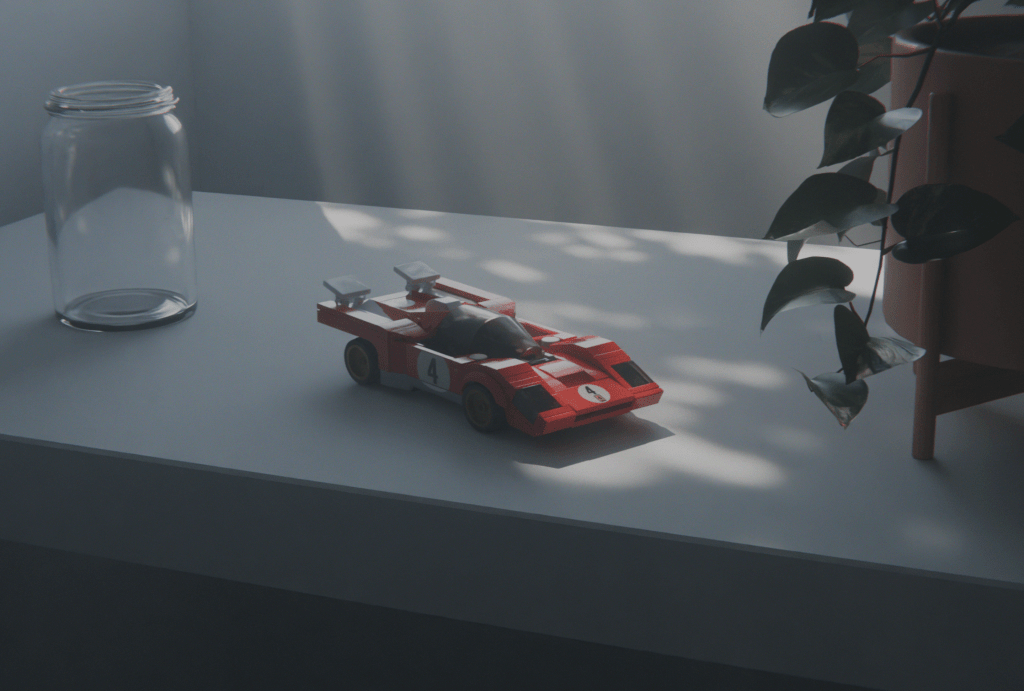 experimenting with gobos and volumetrics for photorealistic rendering